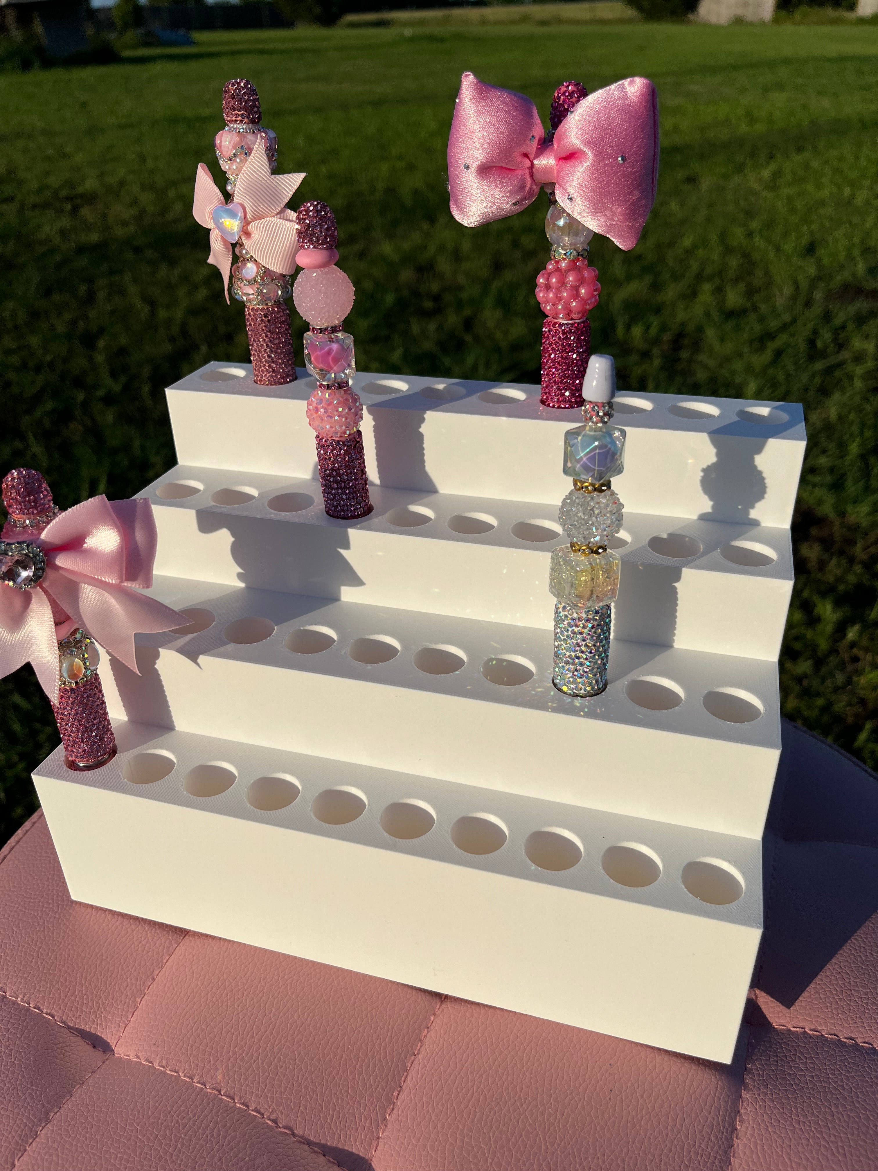 Pen Display for Clay Rhinestone Pens fits 40 pens (2 sizes)