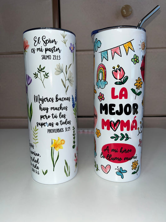 Mujer Virtuosa 20oz stainless steel tumblers