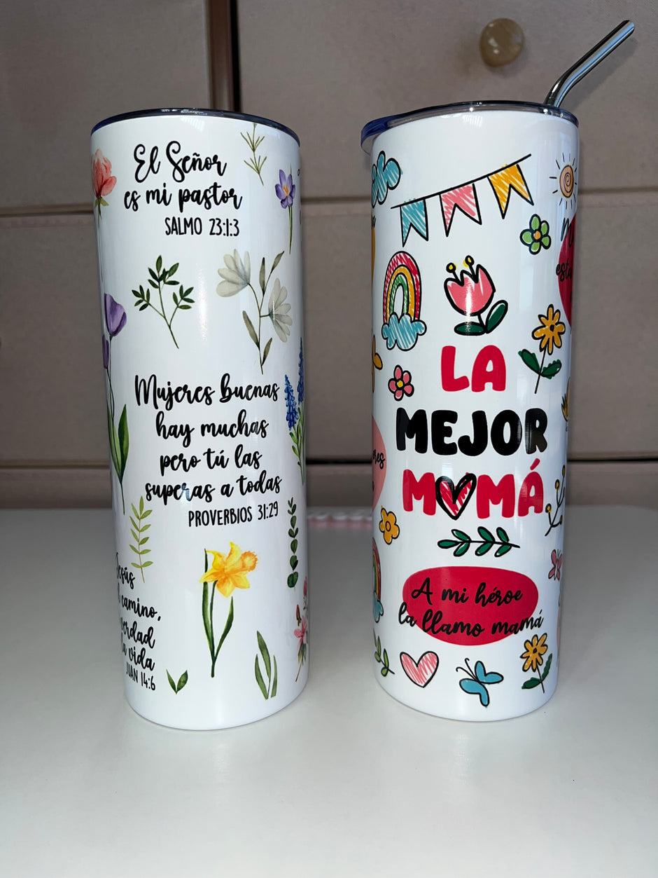 Mujer Virtuosa 20oz stainless steel tumblers