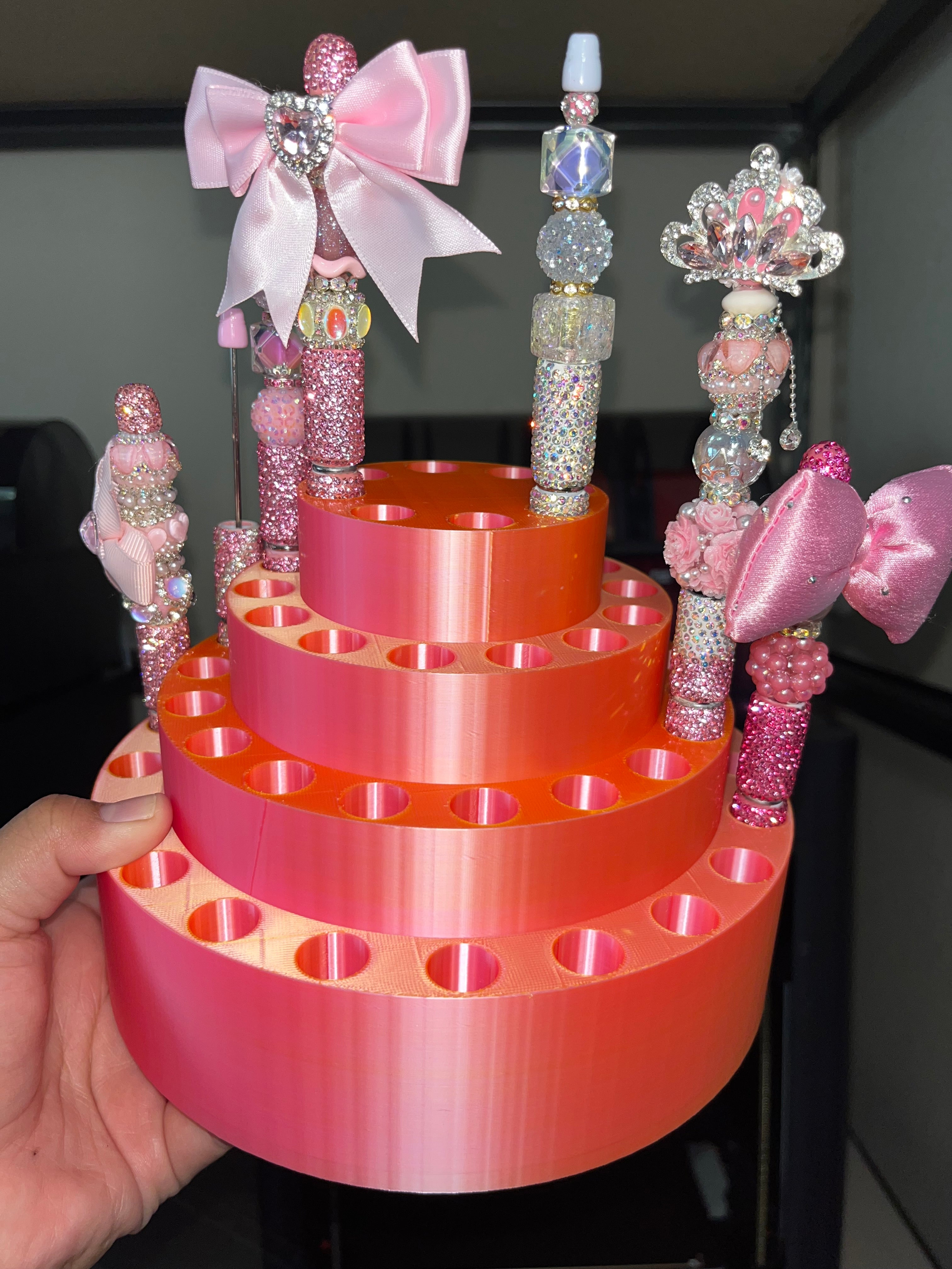 Round Pen Display for Fancy Clay Rhinestone Pens (fits 60 Pens)