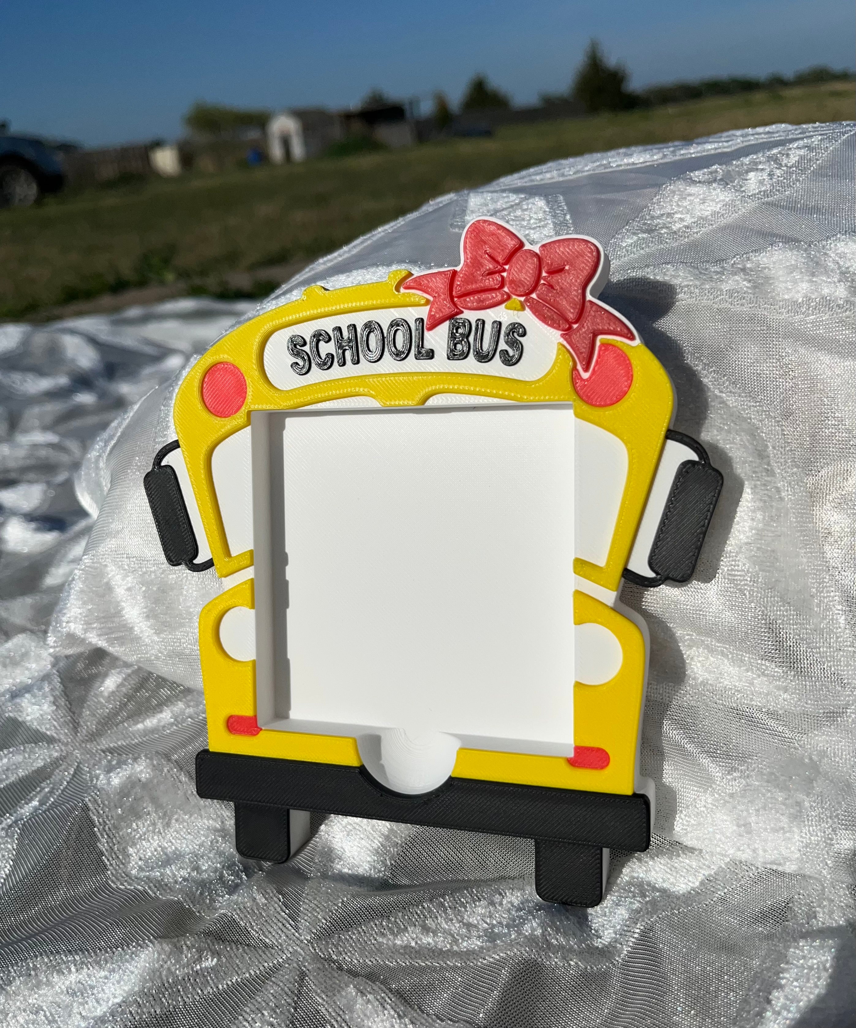 School Bus Sticky Notes Holder