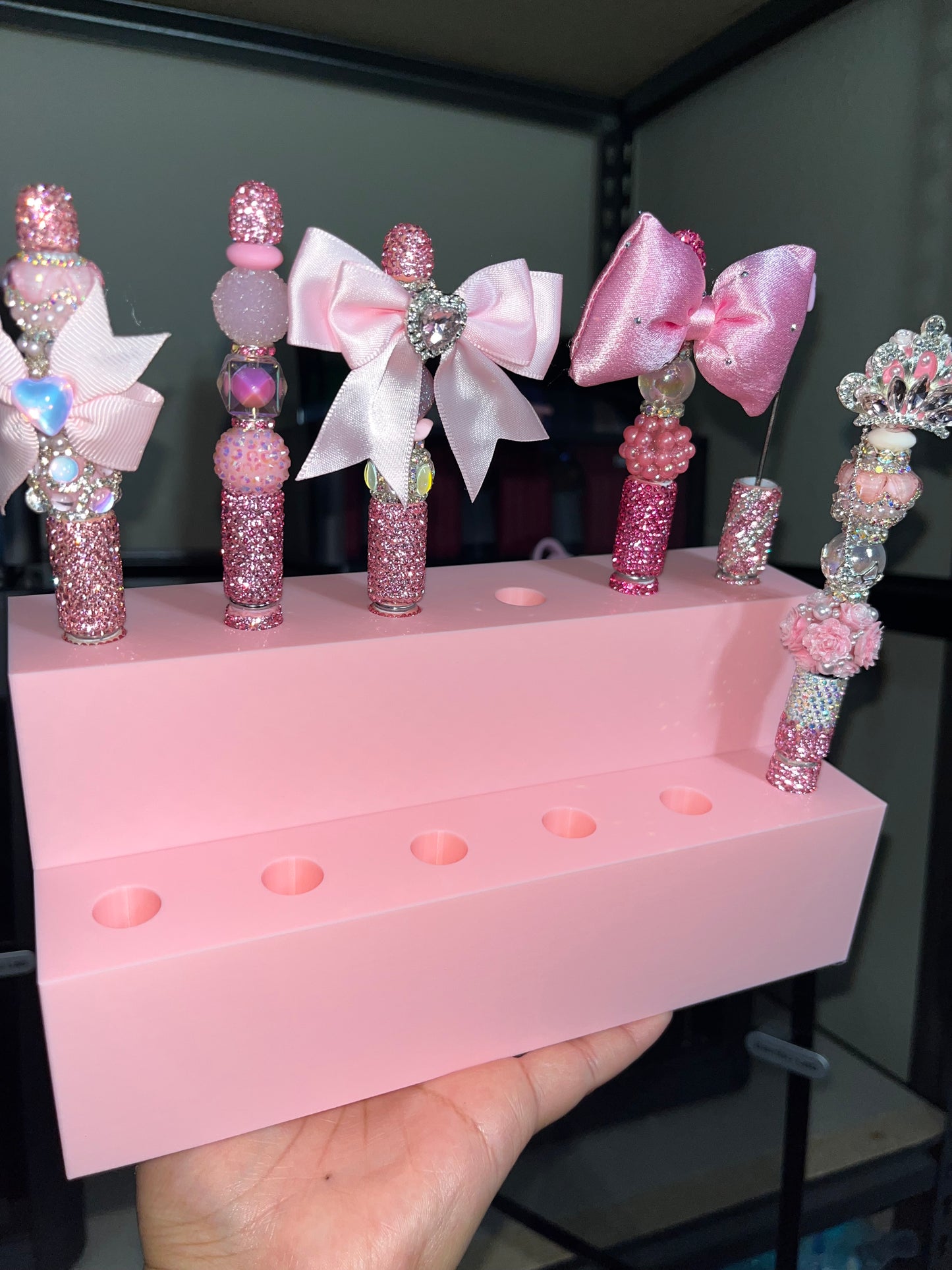 3D Printed Pen Display for Fancy/Rhinestone Pens (fits 12 pens)