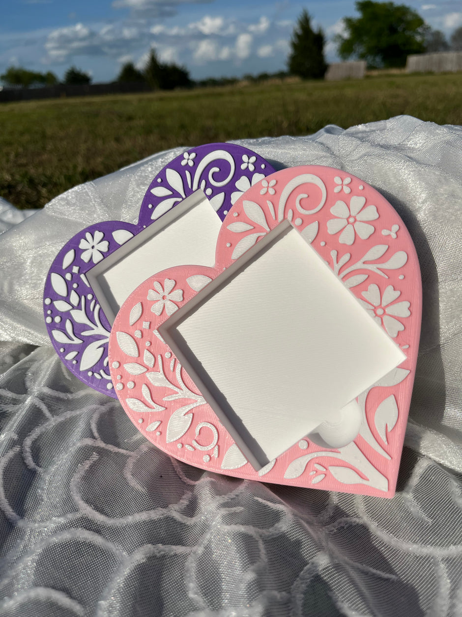 Heart Sticky Notes Holder