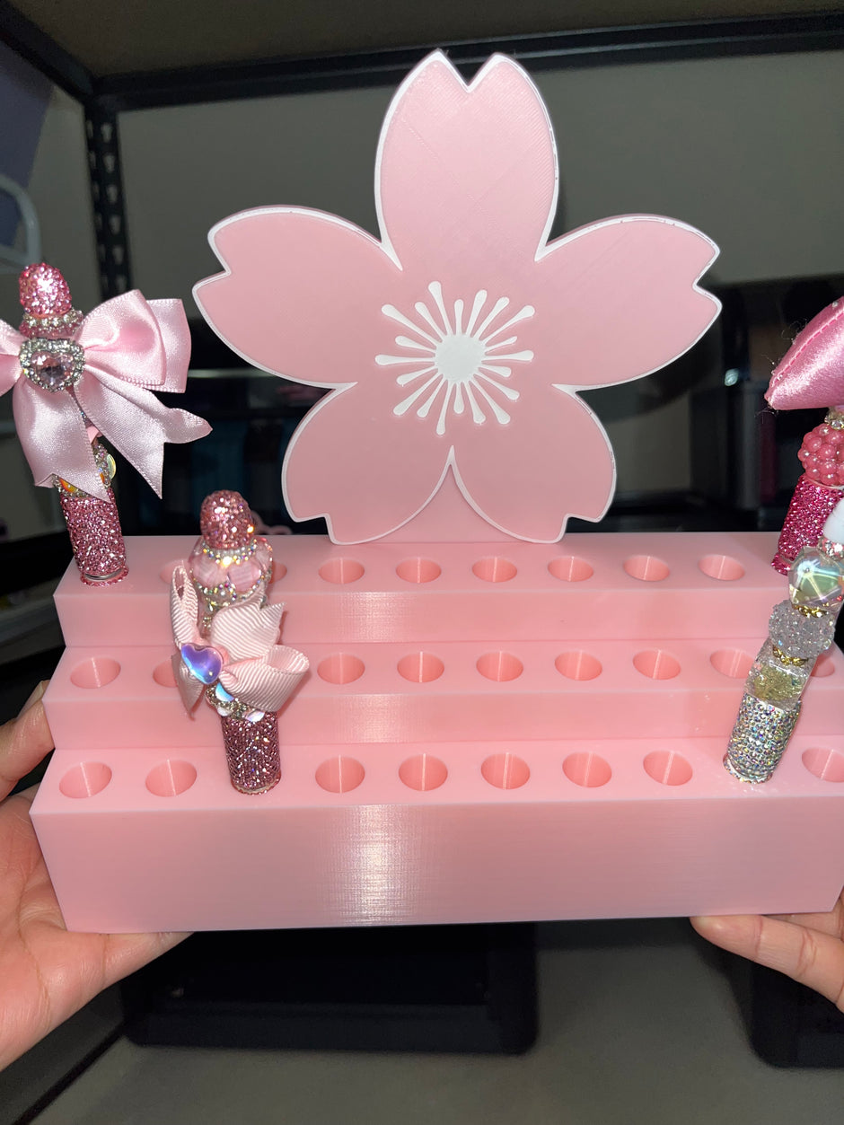 Pen Display for 30 Rhinestone Pens with Blossom design (15mm)