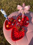 Strawberry Pen Stand with Tray