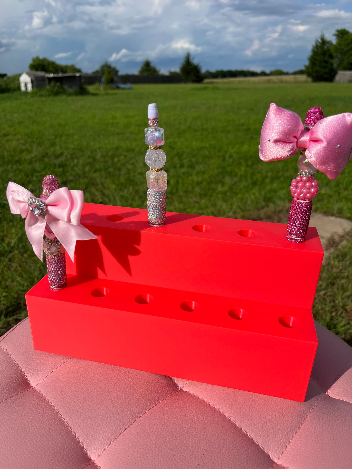 3D Printed Pen Display for Fancy/Rhinestone Pens (fits 12 pens)