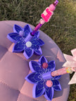Flower Pen Stand with Tray for Regular or Rhinestone Pens