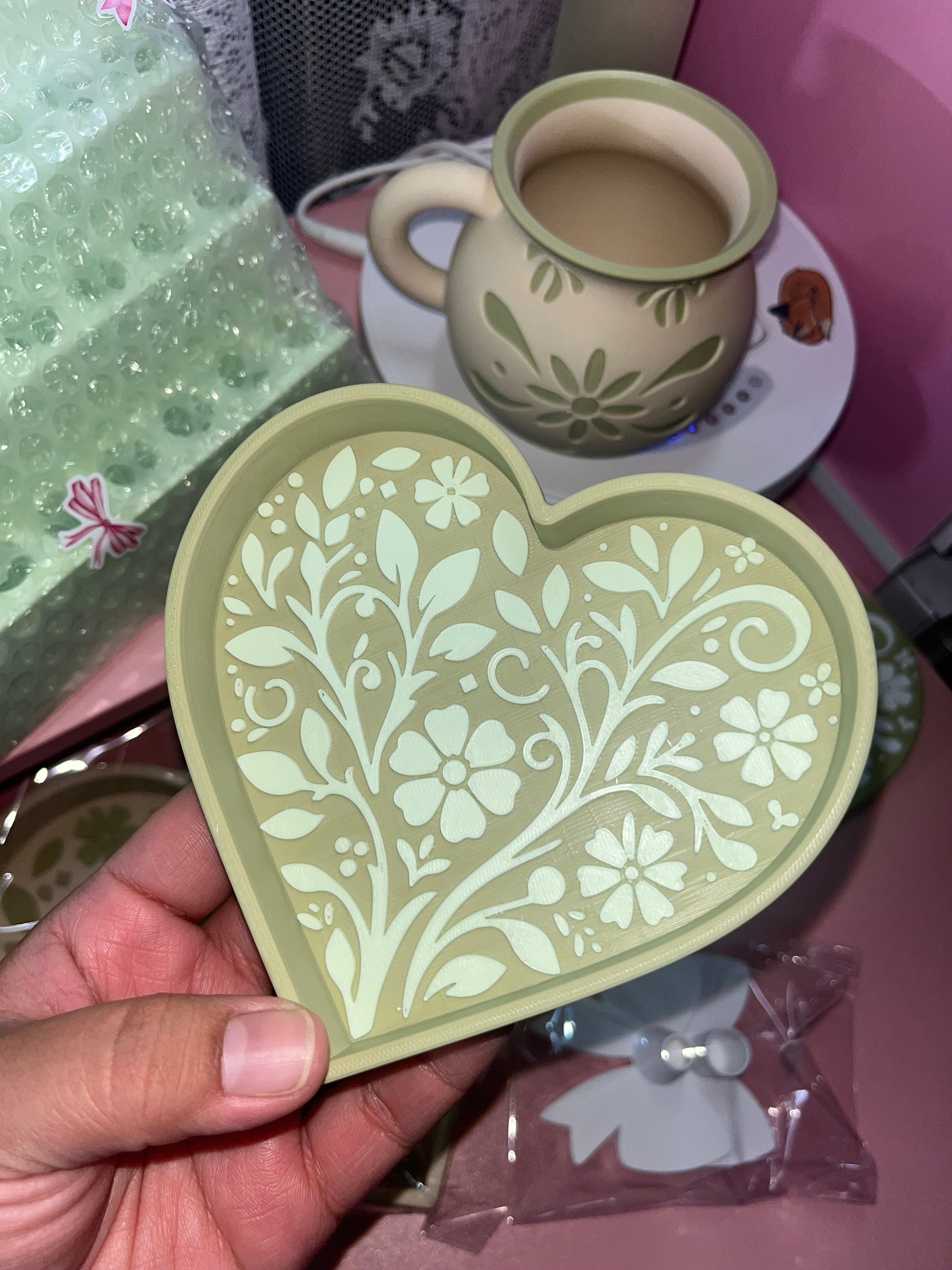 Heart Trinket Dish Tray
