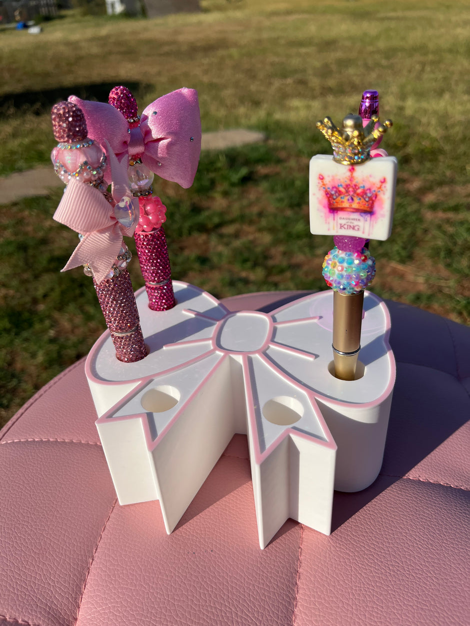 Bow Pen Display fits Regular or Rhinestone Pens