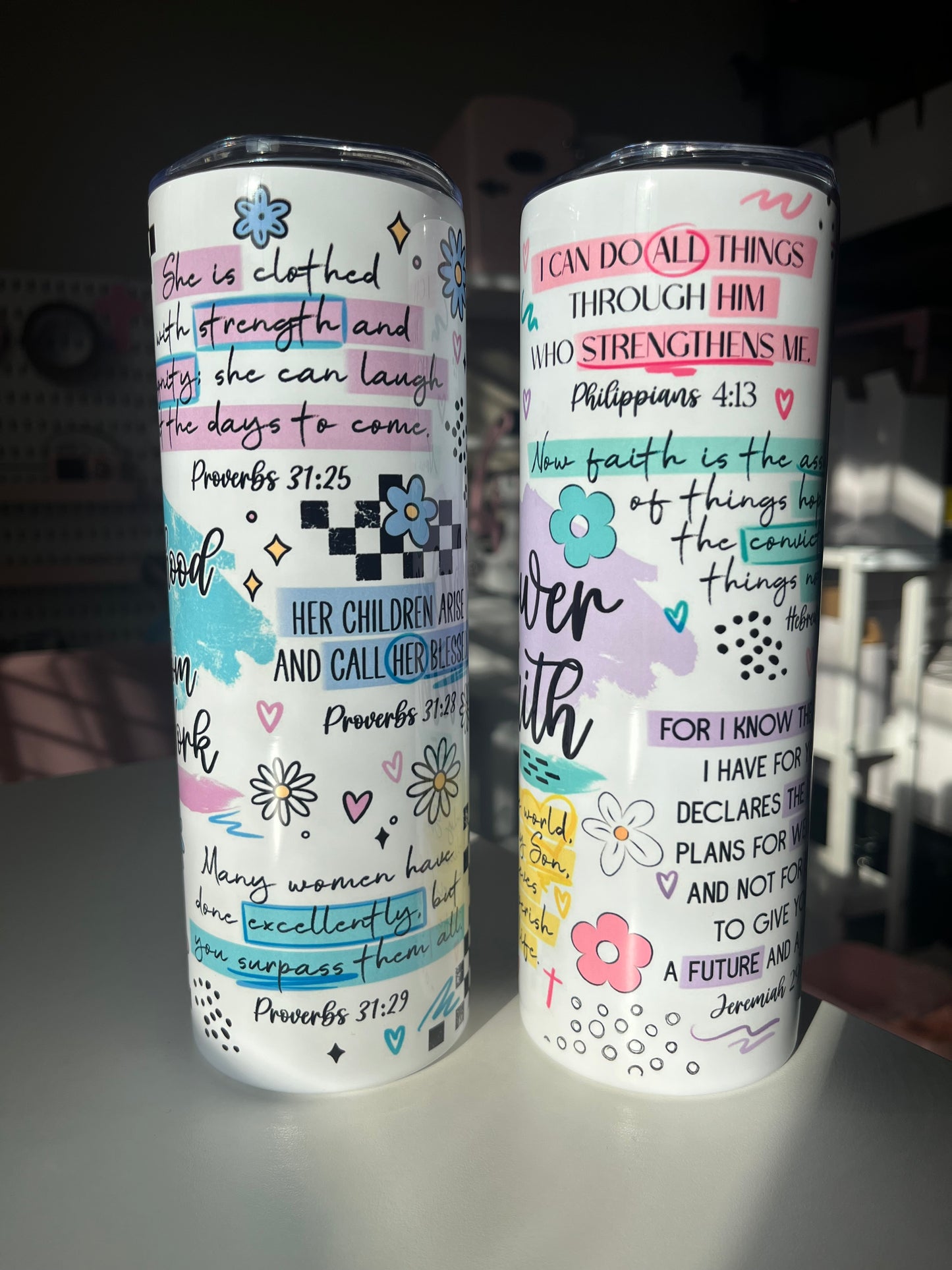Motherhood & Faith 20oz Stainless Steel Tumblers