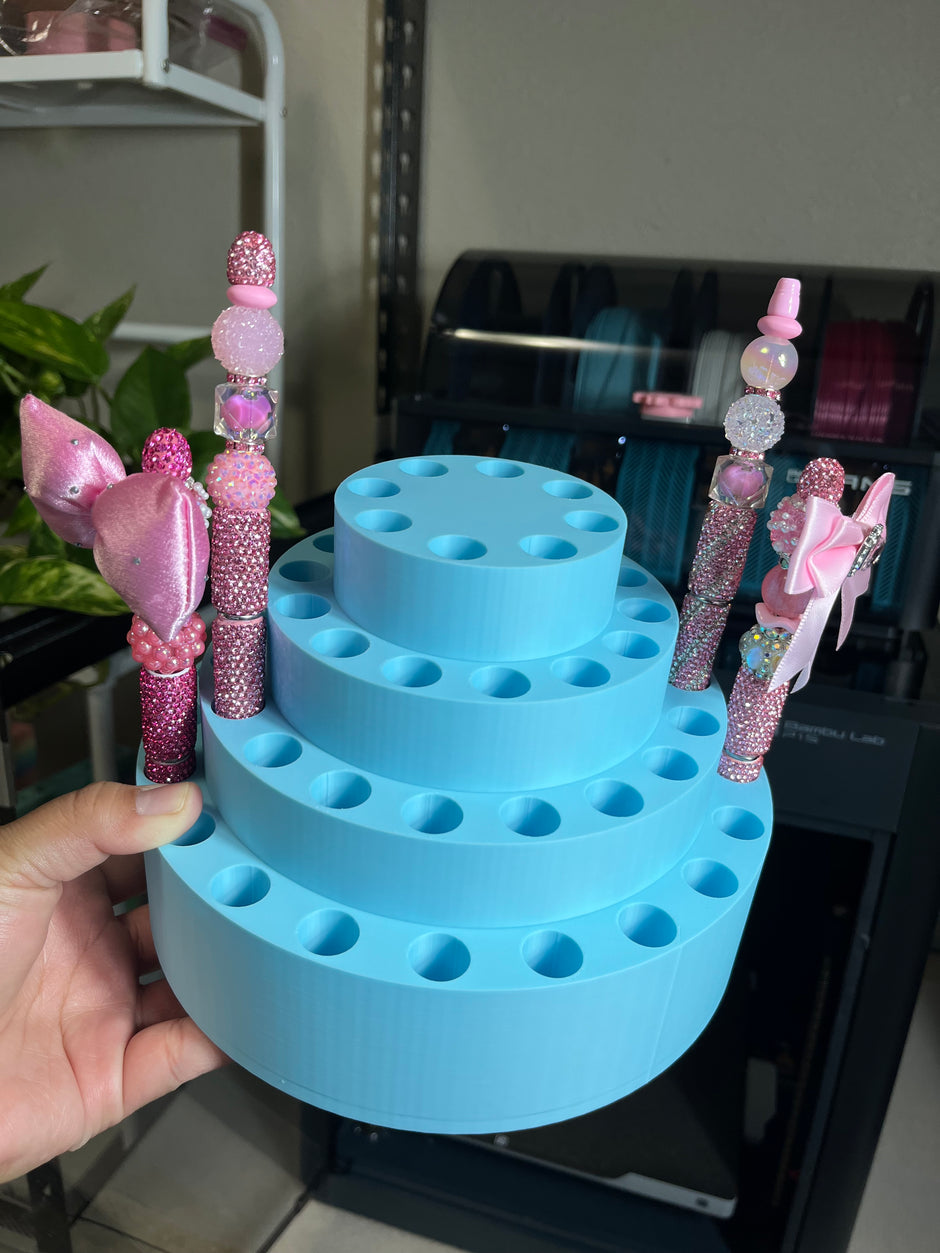Old Design 3D Printed Round Pen Display for Fancy Pens