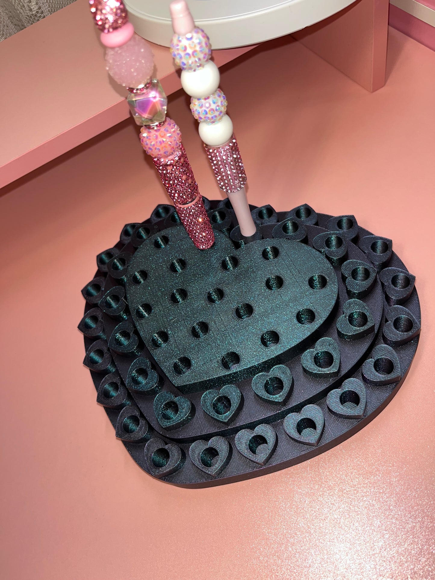 3D Printed Heart Pen Display for REGULAR Pens