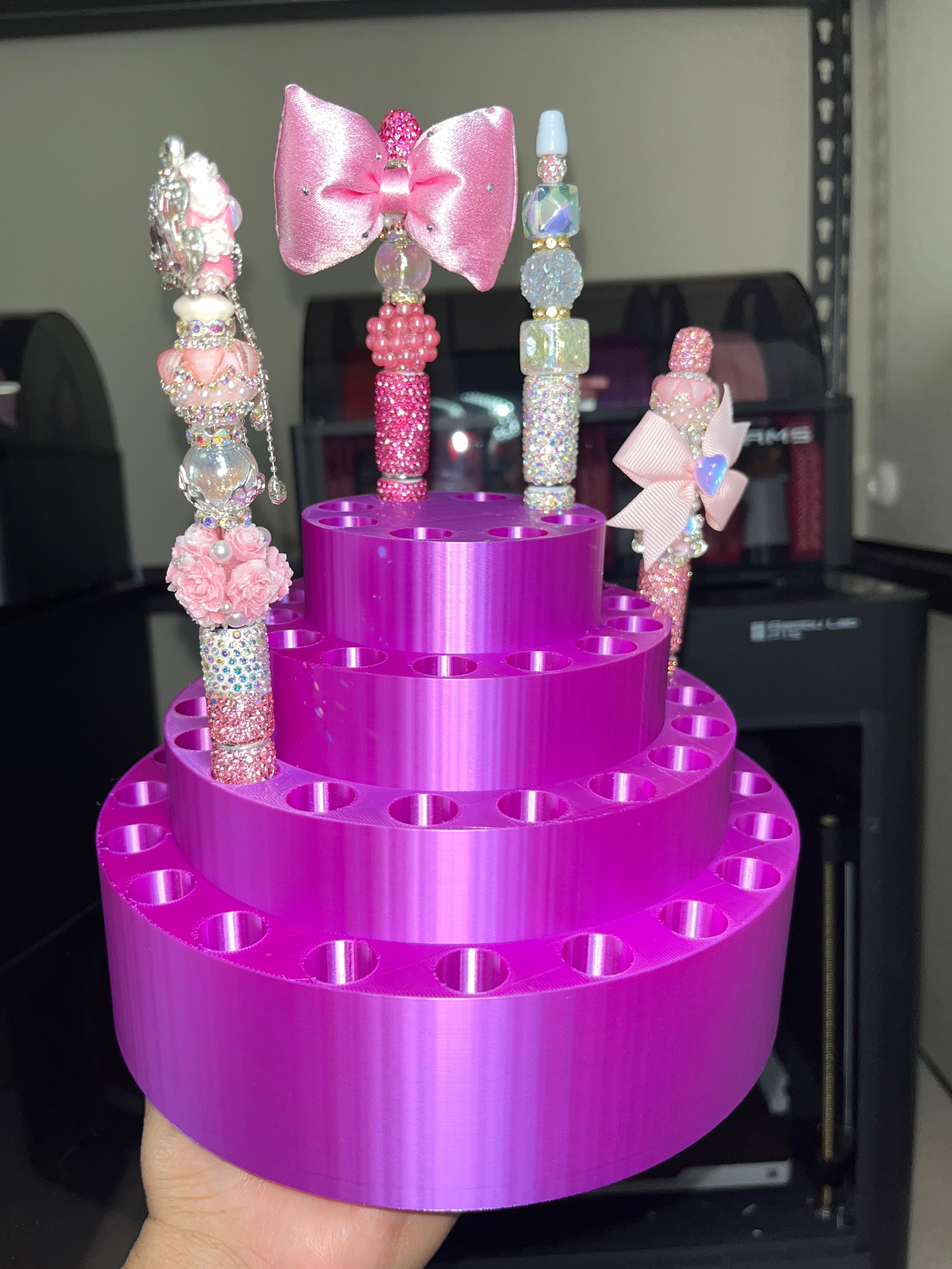 Round Pen Display for Fancy Clay Rhinestone Pens (fits 60 Pens)