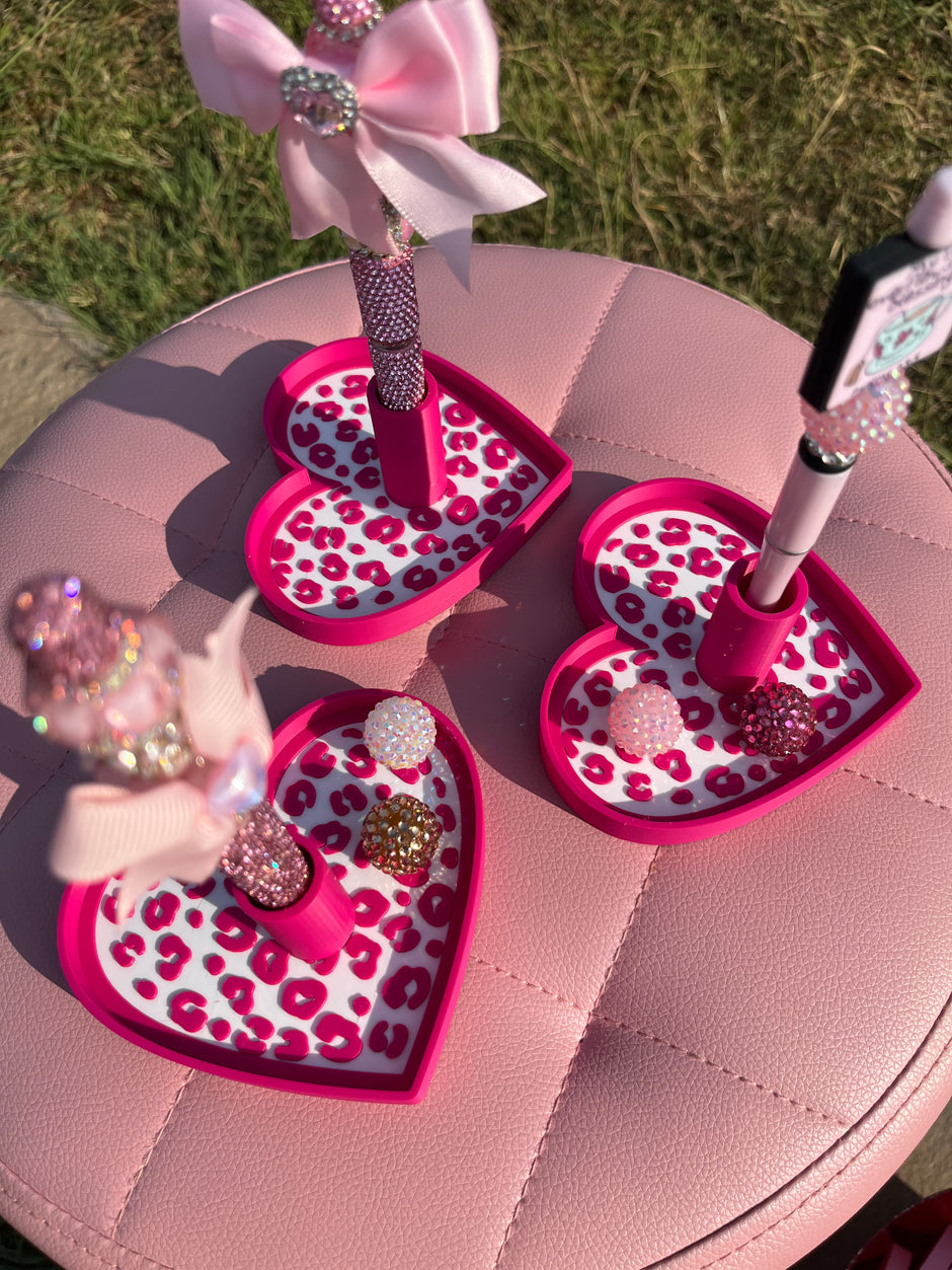 Heart Pen Stand with Tray