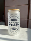 Cold Brew Coffee - 16oz frosted glass cups