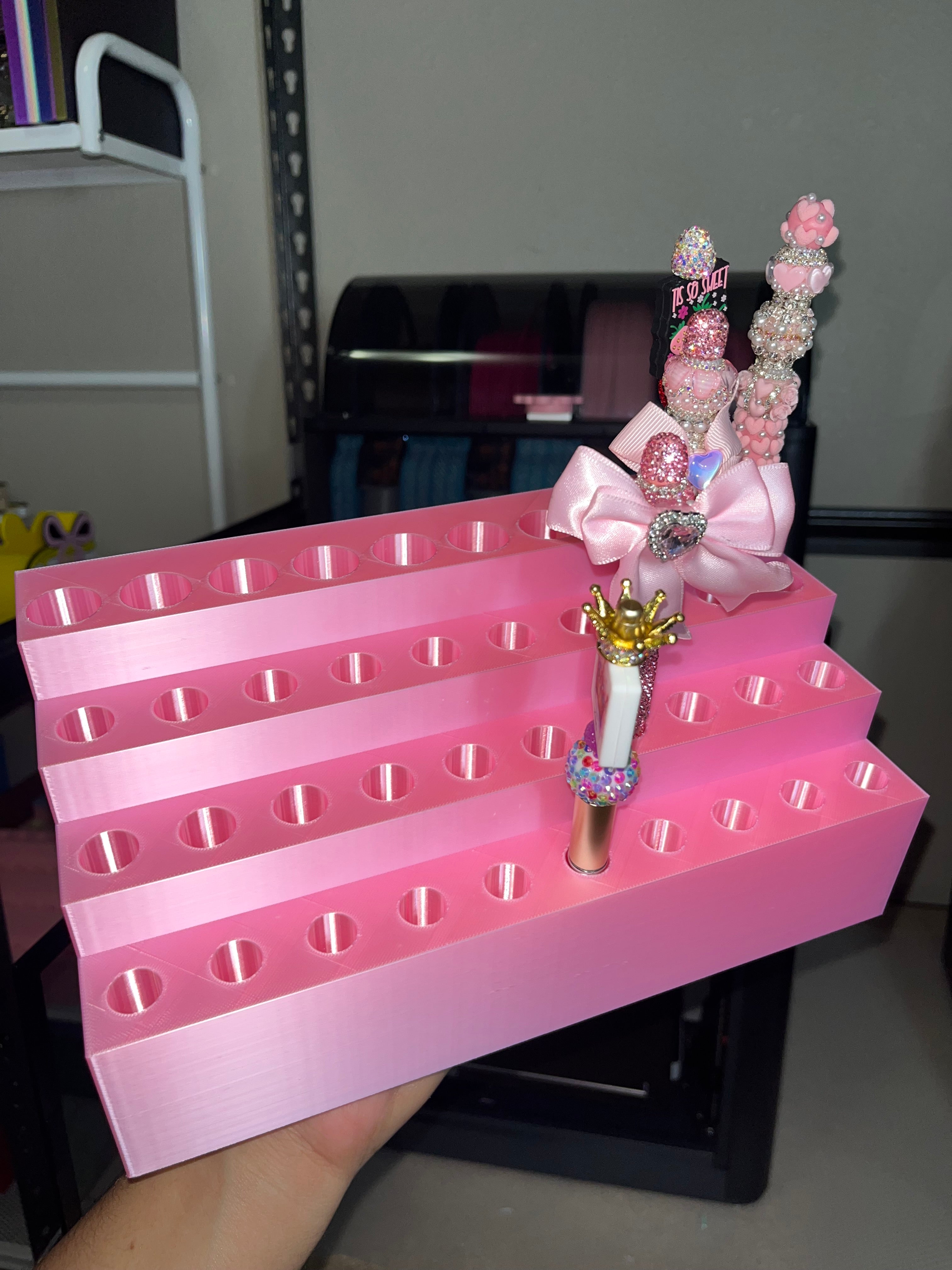 Pen Display for different size pens (fits 40 pens) Vertically