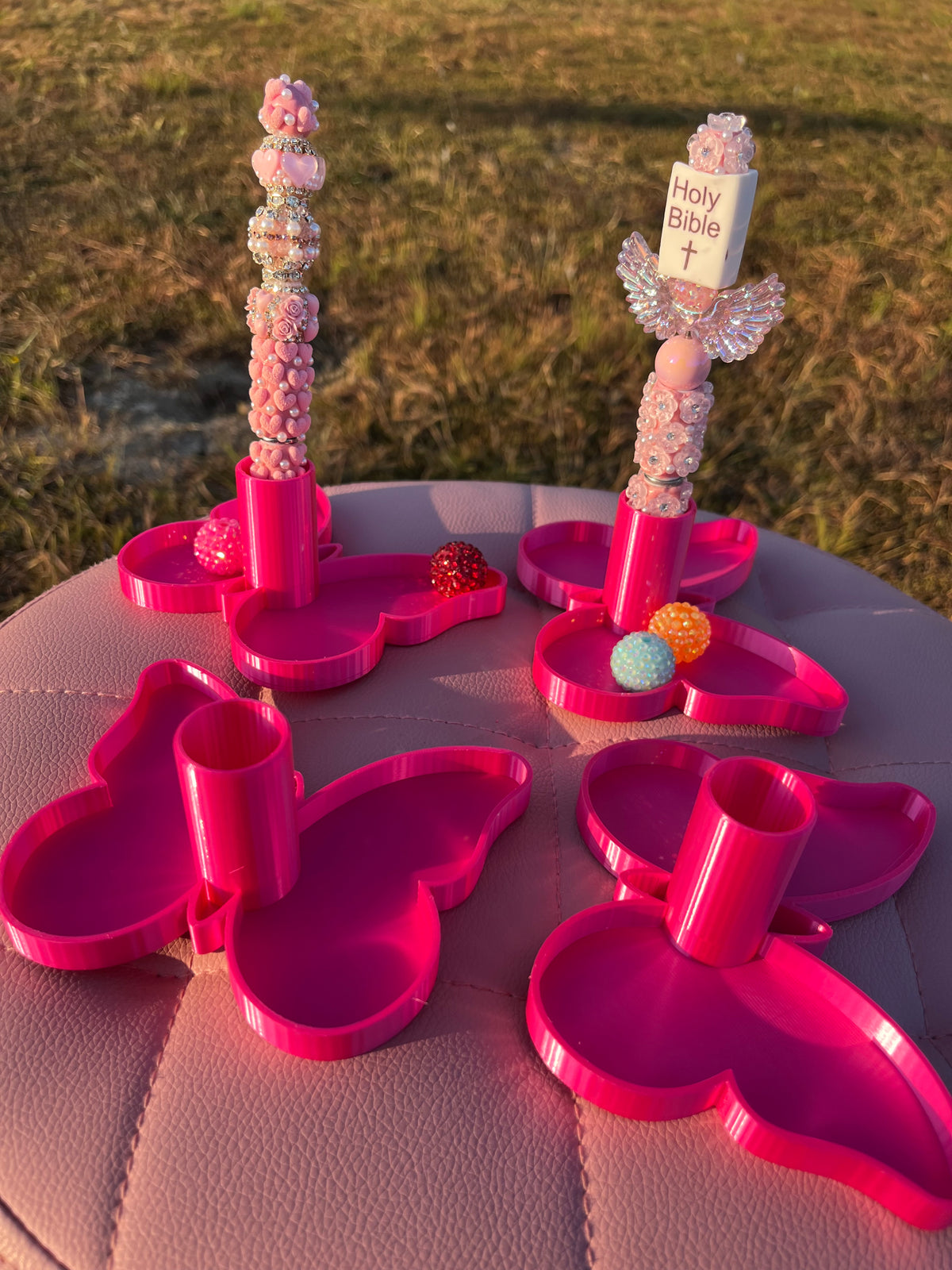 Butterfly Pen Stand with Tray for Clay Pens Only (21mm)