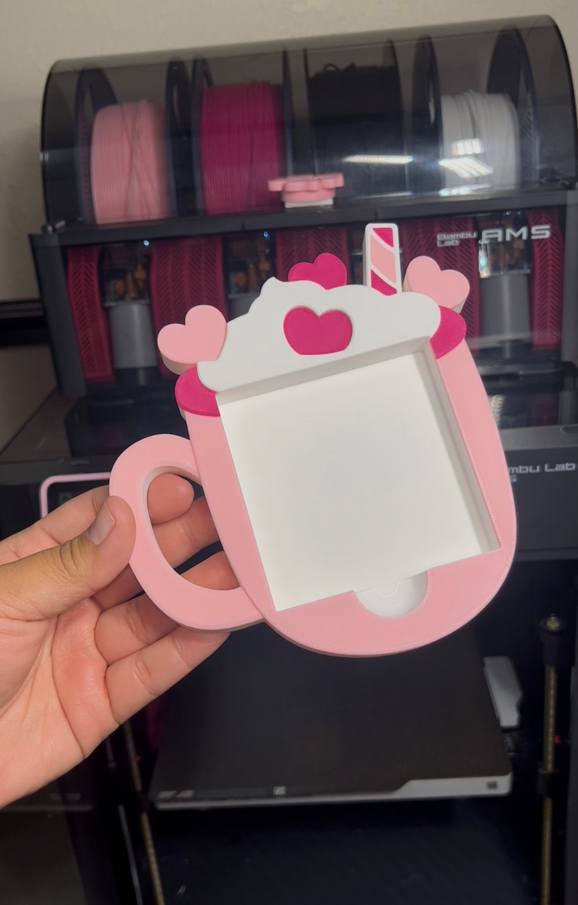 3D Printed “Coffee Mug” Sticky Notes Holder