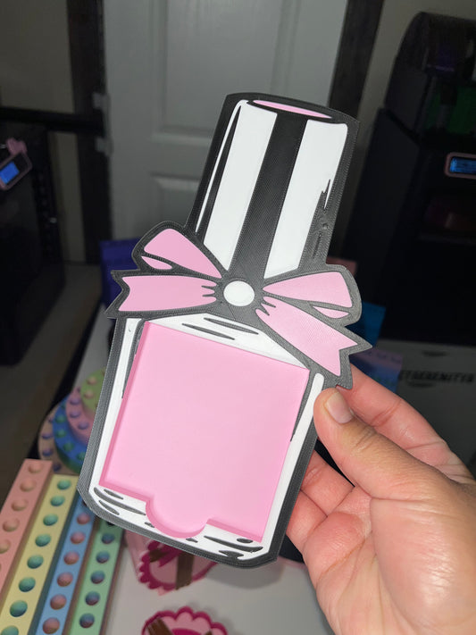 3D Printed “Nail Polish” Sticky Notes Holder