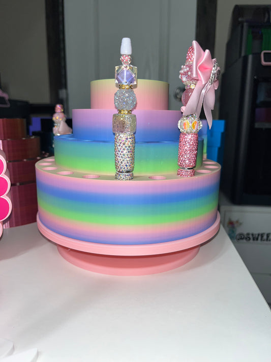 3D Printed Rotating STAND for Round Pen Display