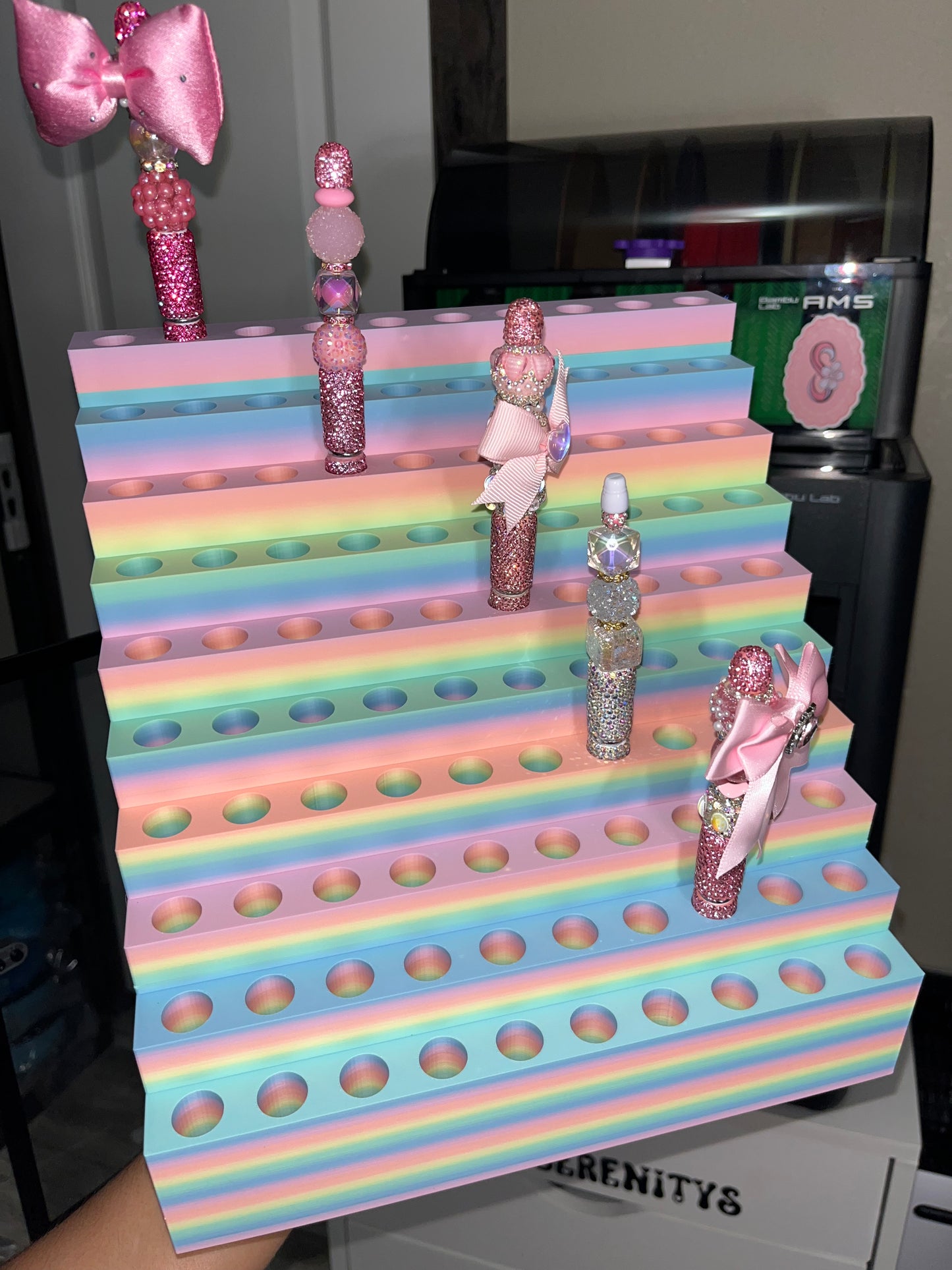 3D Printed Pen Display for Fancy/Rhinestone Pens (fits 100 pens)